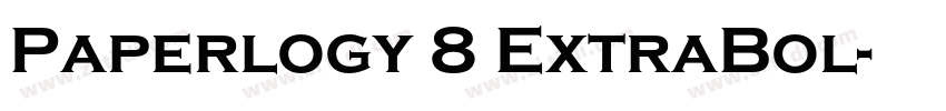 Paperlogy 8 ExtraBol字体转换